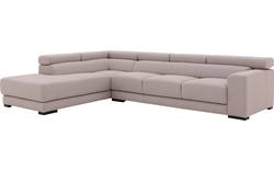 Goossens hoekbank nora grijs stof - 8190040-01