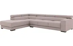 Goossens hoekbank nora grijs stof - 8190040-01