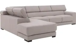 Goossens hoekbank nora grijs stof - 8190040-01