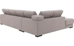 Goossens hoekbank nora grijs stof - 8190040-01