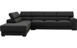 Goossens hoekbank nora grijs stof - 8190040-204-02
