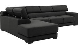Goossens hoekbank nora grijs stof - 8190040-204-01