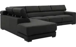 Goossens hoekbank nora grijs stof - 8190040-204-01