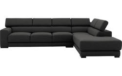 Goossens hoekbank nora grijs stof - 8190040-205-02-gespiegeld