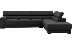 Goossens hoekbank nora grijs stof - 8190040-205-01-gespiegeld