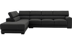 Goossens hoekbank nora grijs stof - 8190040-205-02