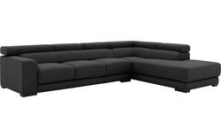 Goossens hoekbank nora grijs stof - 8190040-205-01-gespiegeld