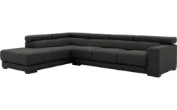 Goossens hoekbank nora grijs stof - 8190040-205-01