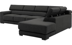 Goossens hoekbank nora grijs stof - 8190040-205-01-gespiegeld