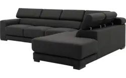Goossens hoekbank nora grijs stof - 8190040-205-01-gespiegeld