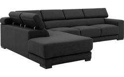 Goossens hoekbank nora grijs stof - 8190040-205-01