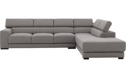 Goossens hoekbank nora grijs stof - 8190040-207-01-gespiegeld