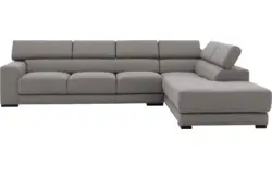 Goossens hoekbank nora grijs stof - 8190040-207-01-gespiegeld