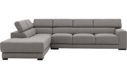 Goossens hoekbank nora grijs stof - 8190040-207-02