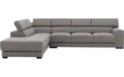 Goossens hoekbank nora grijs stof - 8190040-207-01