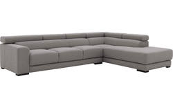 Goossens hoekbank nora grijs stof - 8190040-207-01-gespiegeld