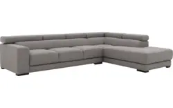 Goossens hoekbank nora grijs stof - 8190040-207-01-gespiegeld