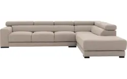 Goossens hoekbank nora beige stof - 8190040-209-01-gespiegeld