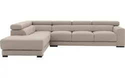 Goossens hoekbank nora beige stof - 8190040-209-01