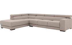 Goossens hoekbank nora beige stof - 8190040-209-01