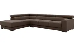 Goossens hoekbank nora bruin stof - 8190040-211-01