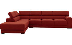 Goossens hoekbank nora rood stof - 8190040-216-02