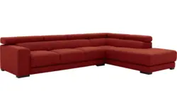 Goossens hoekbank nora rood stof - 8190040-216-01-gespiegeld