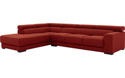 Goossens hoekbank nora rood stof - 8190040-216-01