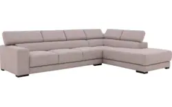 Goossens hoekbank nora grijs stof - 8190040-gespiegeld-01