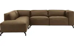 Goossens hoekbank calvin groen micro leer - 8190066-626-01