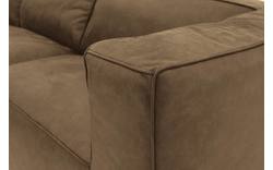 Goossens hoekbank calvin groen micro leer - 8190066-626-01