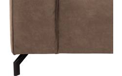 Goossens hoekbank calvin bruin micro leer - 8190066-627-01-gespiegeld