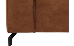Goossens hoekbank calvin bruin micro leer - 8190066-633-01-gespiegeld