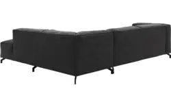 Goossens hoekbank calvin grijs micro leer - 8190066-634-01-gespiegeld