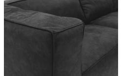 Goossens hoekbank calvin grijs micro leer - 8190066-634-01-gespiegeld