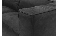 Goossens hoekbank calvin grijs micro leer - 8190066-634-01
