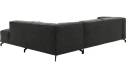Goossens hoekbank calvin grijs micro leer - 8190066-635-01-gespiegeld