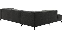 Goossens hoekbank calvin grijs micro leer - 8190066-635-01