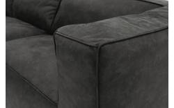 Goossens hoekbank calvin grijs micro leer - 8190066-635-01