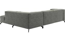 Goossens hoekbank calvin grijs micro leer - 8190066-636-01-gespiegeld