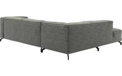 Goossens hoekbank calvin grijs micro leer - 8190066-636-01