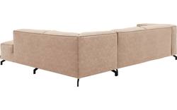 Goossens hoekbank calvin beige micro leer - 8190066-637-01-gespiegeld