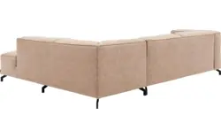 Goossens hoekbank calvin beige micro leer - 8190066-637-01-gespiegeld