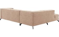 Goossens hoekbank calvin beige micro leer - 8190066-637-01