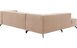 Goossens hoekbank calvin beige micro leer - 8190066-637-01