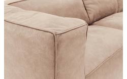 Goossens hoekbank calvin beige micro leer - 8190066-637-01-gespiegeld