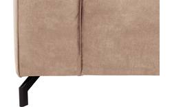 Goossens hoekbank calvin beige micro leer - 8190066-637-01-gespiegeld