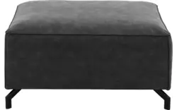 Goossens hocker calvin grijs micro leer - 8190100-634-01