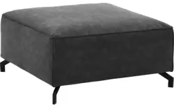 Goossens hocker calvin grijs micro leer - 8190100-634-01