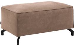 Goossens hocker calvin bruin micro leer - 8190107-627-02